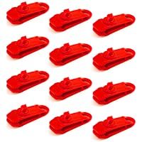 LUTER 12 Pcs Clips de Lona Ideal - Carpa Clip Set Abrazadera Plástico de Cocodrilo Adecuado para Tiendas de Campaña al…